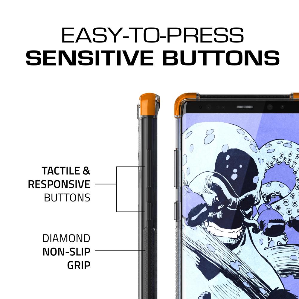 Galaxy Note 8 Case, Ghostek Covert 2 Series for Galaxy Note 8 Protective Case  [ORANGE] (Color in image: White)
