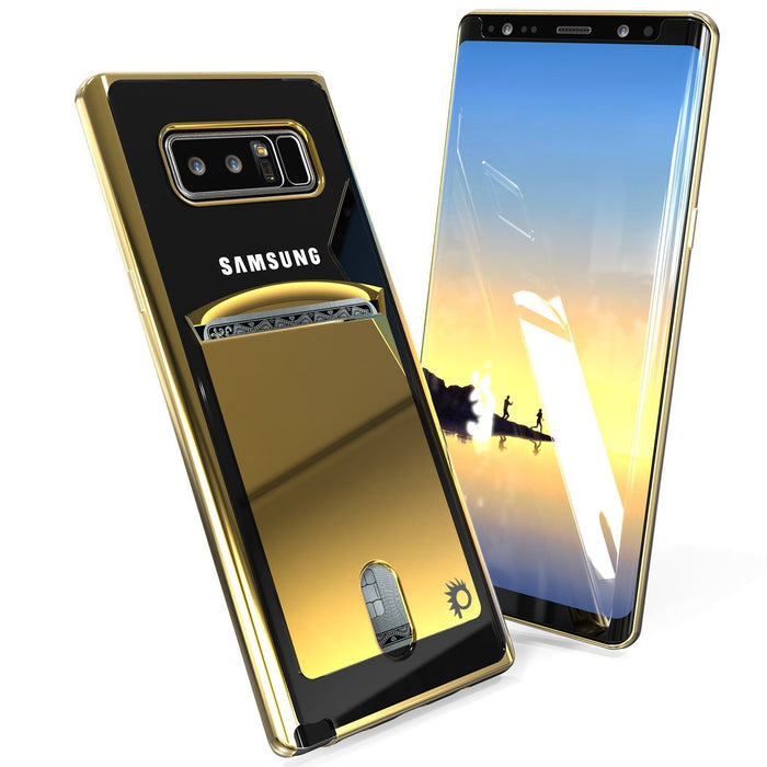 Galaxy Note 8 Case, PUNKCASEÂ® LUCID Gold Series | Card Slot | SHIELD Screen Protector | Ultra fit