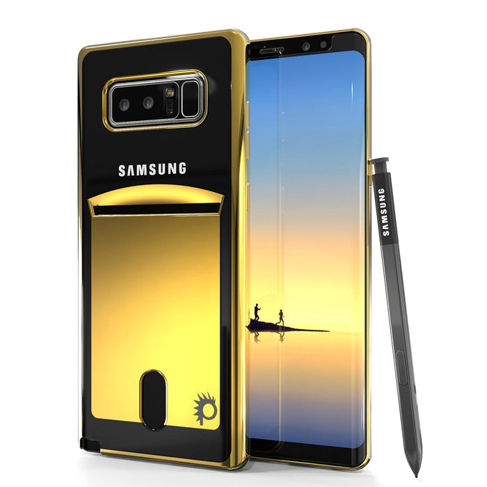 Galaxy Note 8 Case, PUNKCASEÂ® LUCID Gold Series | Card Slot | SHIELD Screen Protector | Ultra fit