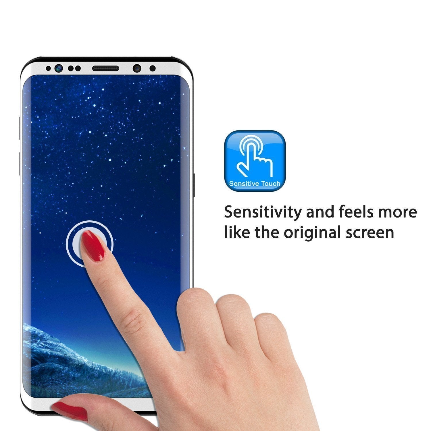 Galaxy S21  White Punkcase Glass SHIELD Tempered Glass Screen Protector 0.33mm Thick 9H Glass