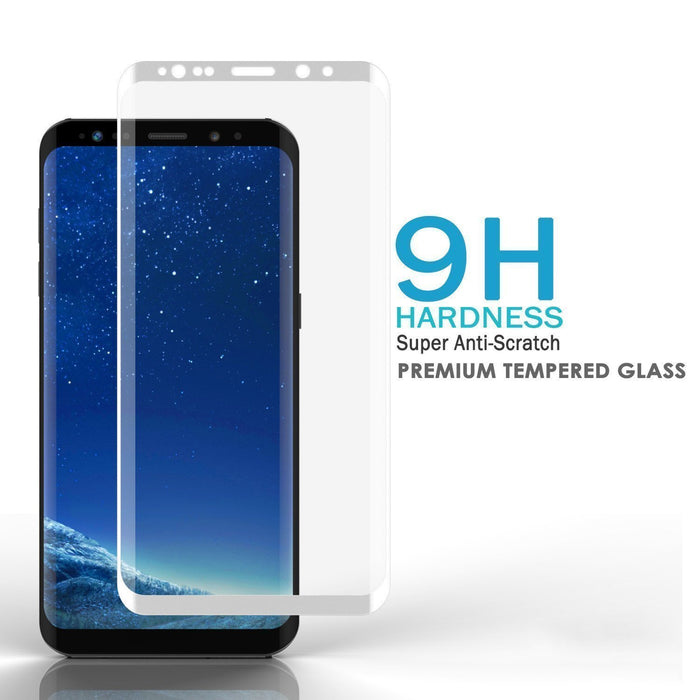 Galaxy S10+ Plus White Punkcase Glass SHIELD Tempered Glass Screen Protector 0.33mm Thick 9H Glass