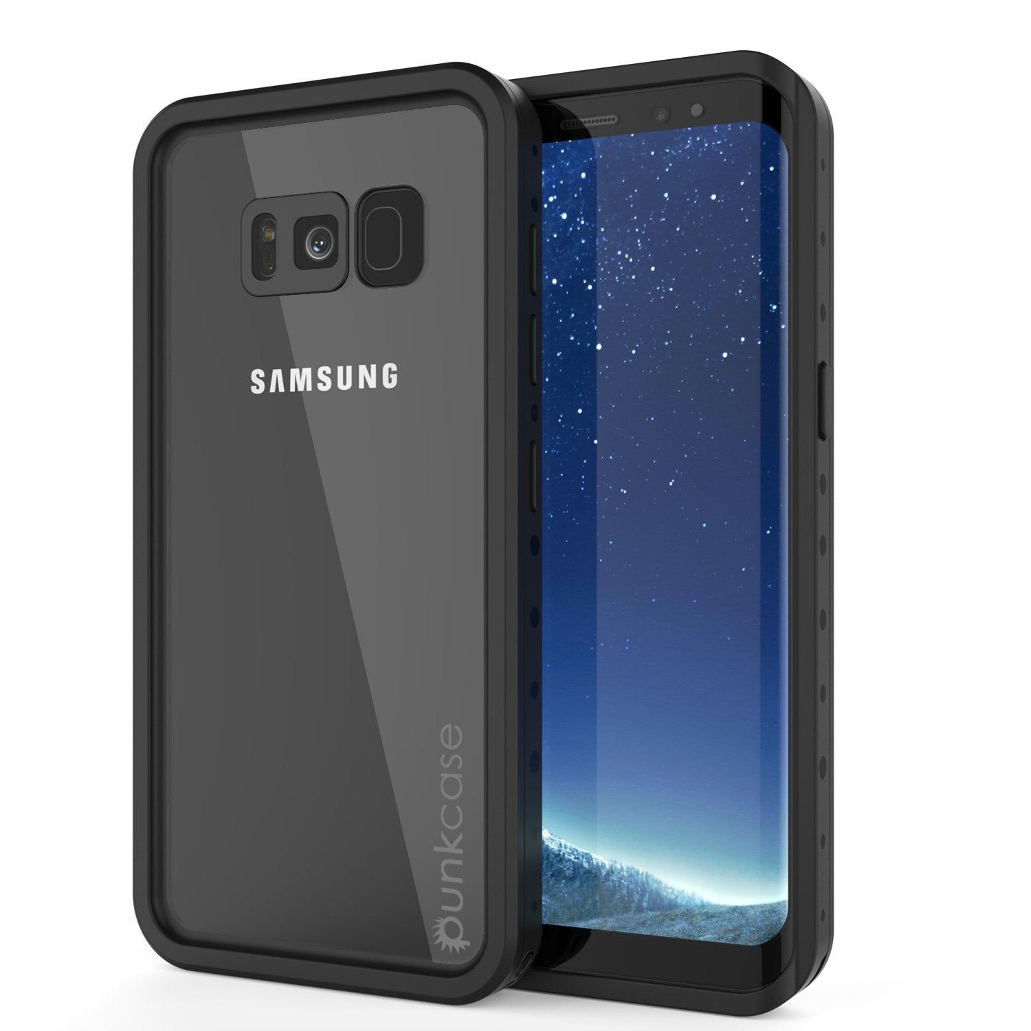 Galaxy S8 Waterproof Case PunkCase StudStar Clear Thin 6.6ft Underwater IP68 Shock/Snow Proof