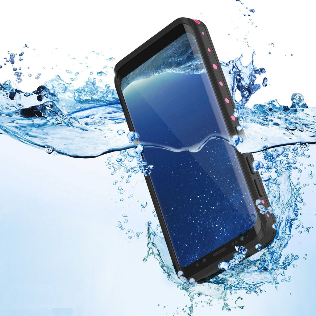 Galaxy S8 Plus Waterproof Case PunkCase StudStar Pink Thin 6.6ft Underwater IP68 Shock/Snow Proof (Color in image: light green)