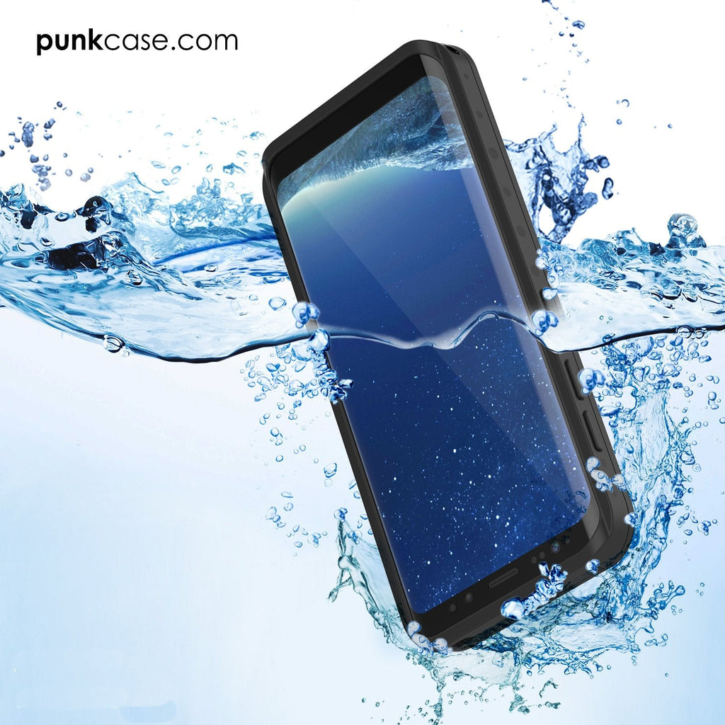 Galaxy S8 Waterproof Case PunkCase StudStar Black Thin 6.6ft Underwater IP68 Shock/Snow Proof (Color in image: light green)