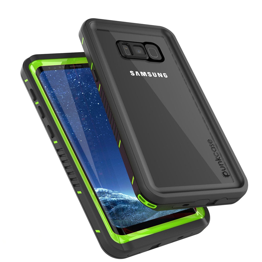 Galaxy S8 Waterproof Case, Punkcase [Extreme Series] [Slim Fit] [IP68 Certified] [Shockproof] [Snowproof] [Dirproof] Armor Cover W/ Built In Screen Protector for Samsung Galaxy S8 [Green] (Color in image: Teal)