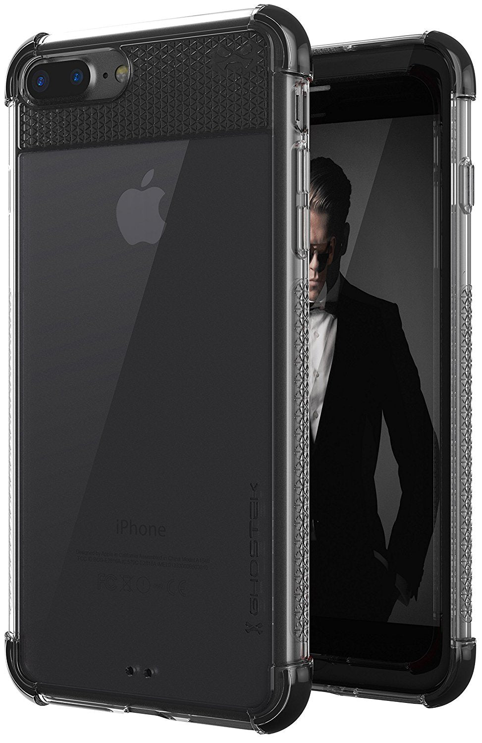iPhone 8+ Plus Case, Ghostek Covert 2 Series for iPhone 8+ Plus Protective Case [ Black]