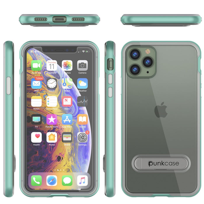 iPhone 11 Pro Case, PUNKcase [LUCID 3.0 Series] [Slim Fit] Armor Cover w/ Integrated Screen Protector [Teal] (Color in image: Black)