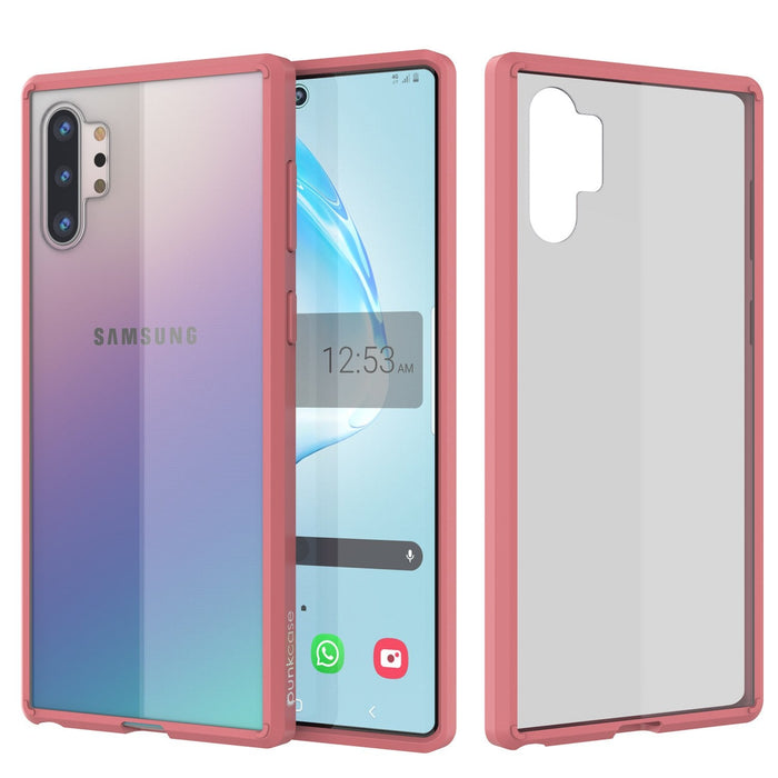 Galaxy Note 10+ Plus Punkcase Lucid-2.0 Series Slim Fit Armor Pink Case Cover (Color in image: Pink)