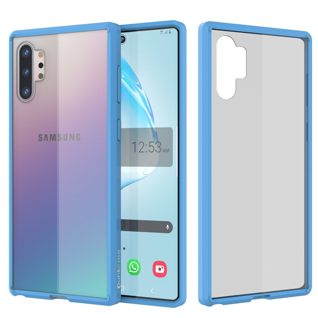 Galaxy Note 10+ Plus Punkcase Lucid-2.0 Series Slim Fit Armor Light Blue Case Cover (Color in image: Light Blue)