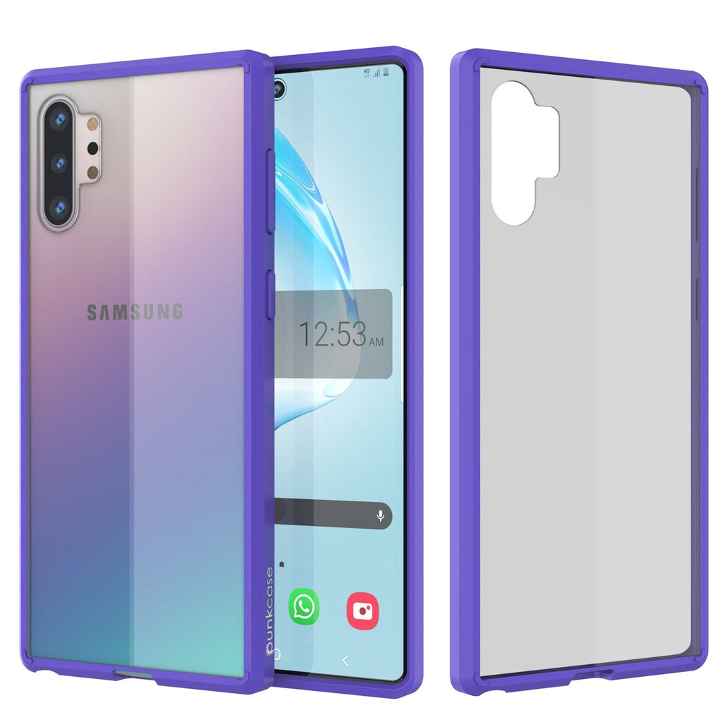 Galaxy Note 10+ Plus Punkcase Lucid-2.0 Series Slim Fit Armor Purple Case Cover (Color in image: Purple)