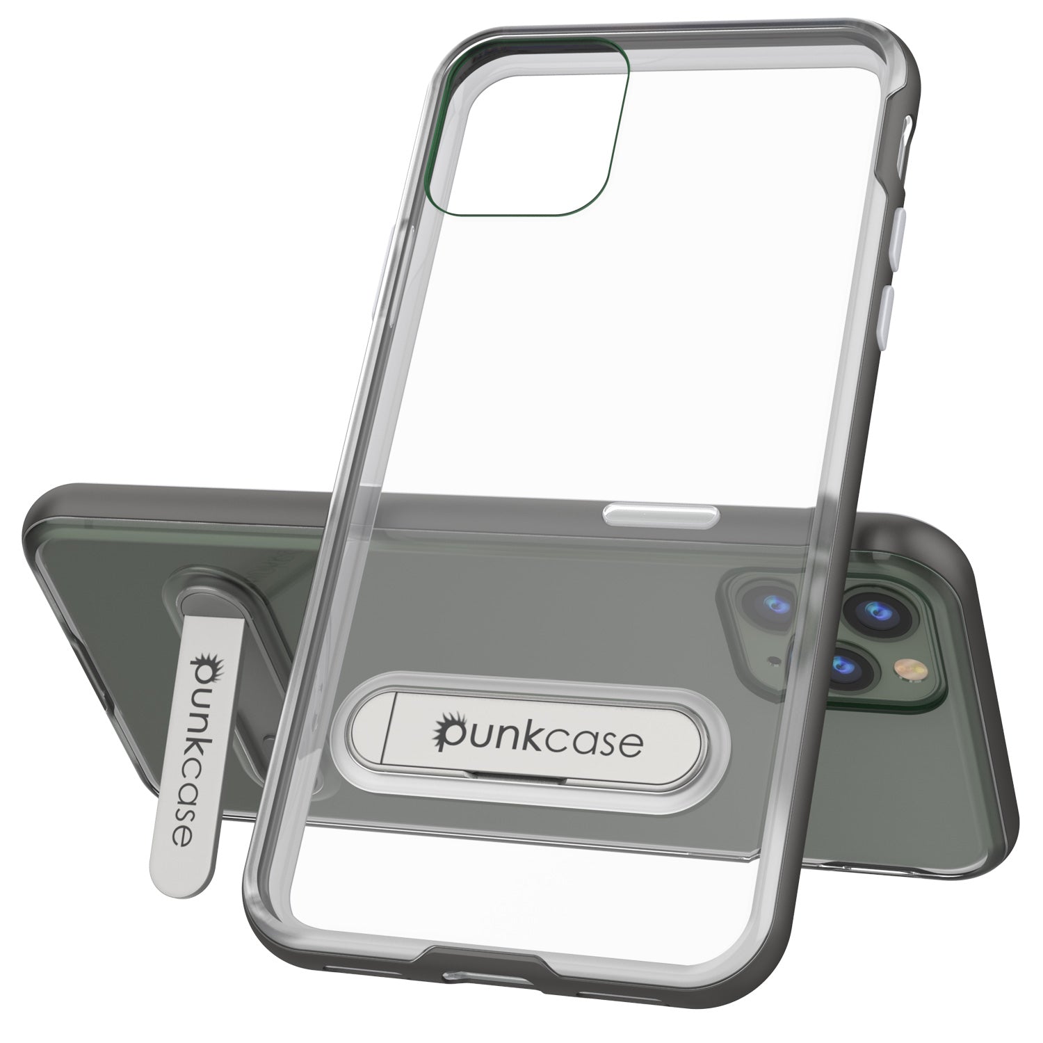 iPhone 11 Pro Case, PUNKcase [LUCID 3.0 Series] [Slim Fit] Armor Cover w/ Integrated Screen Protector [Grey]