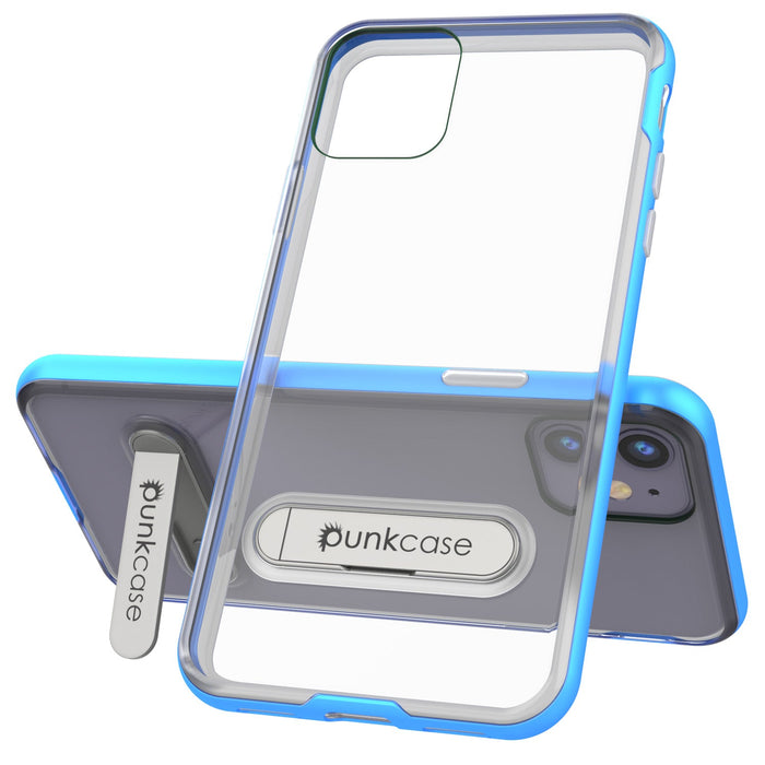 iPhone 11 Case, PUNKcase [LUCID 3.0 Series] [Slim Fit] Armor Cover w/ Integrated Screen Protector [Blue] (Color in image: Silver)