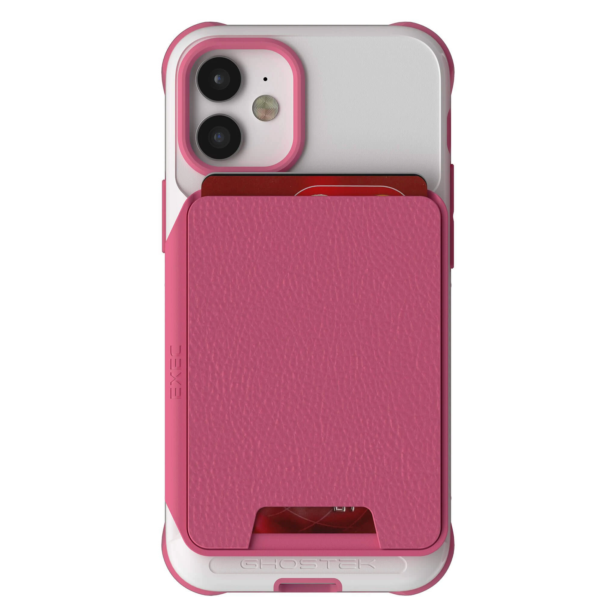 iPhone 12 Mini  - Magnetic Wallet Case with Card Holder [Pink]