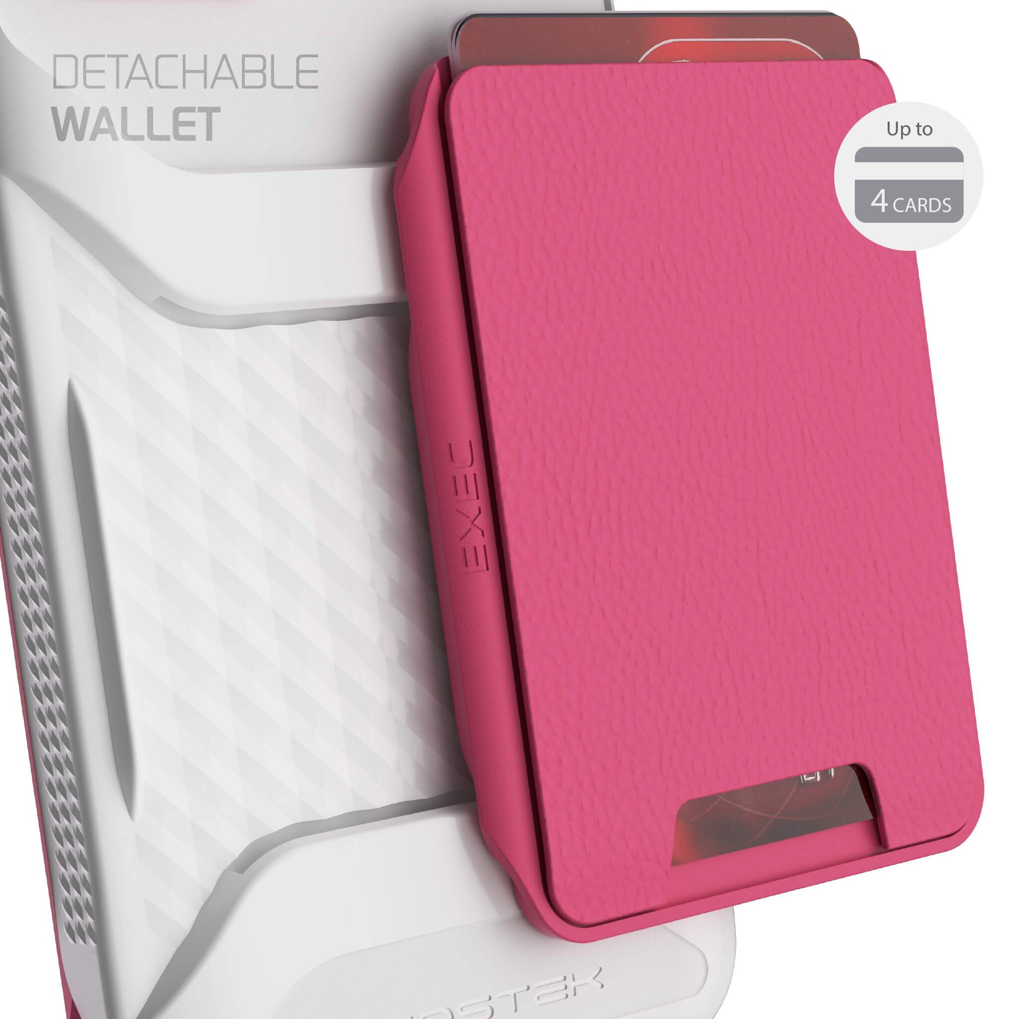 iPhone 12 Mini  - Magnetic Wallet Case with Card Holder [Pink]