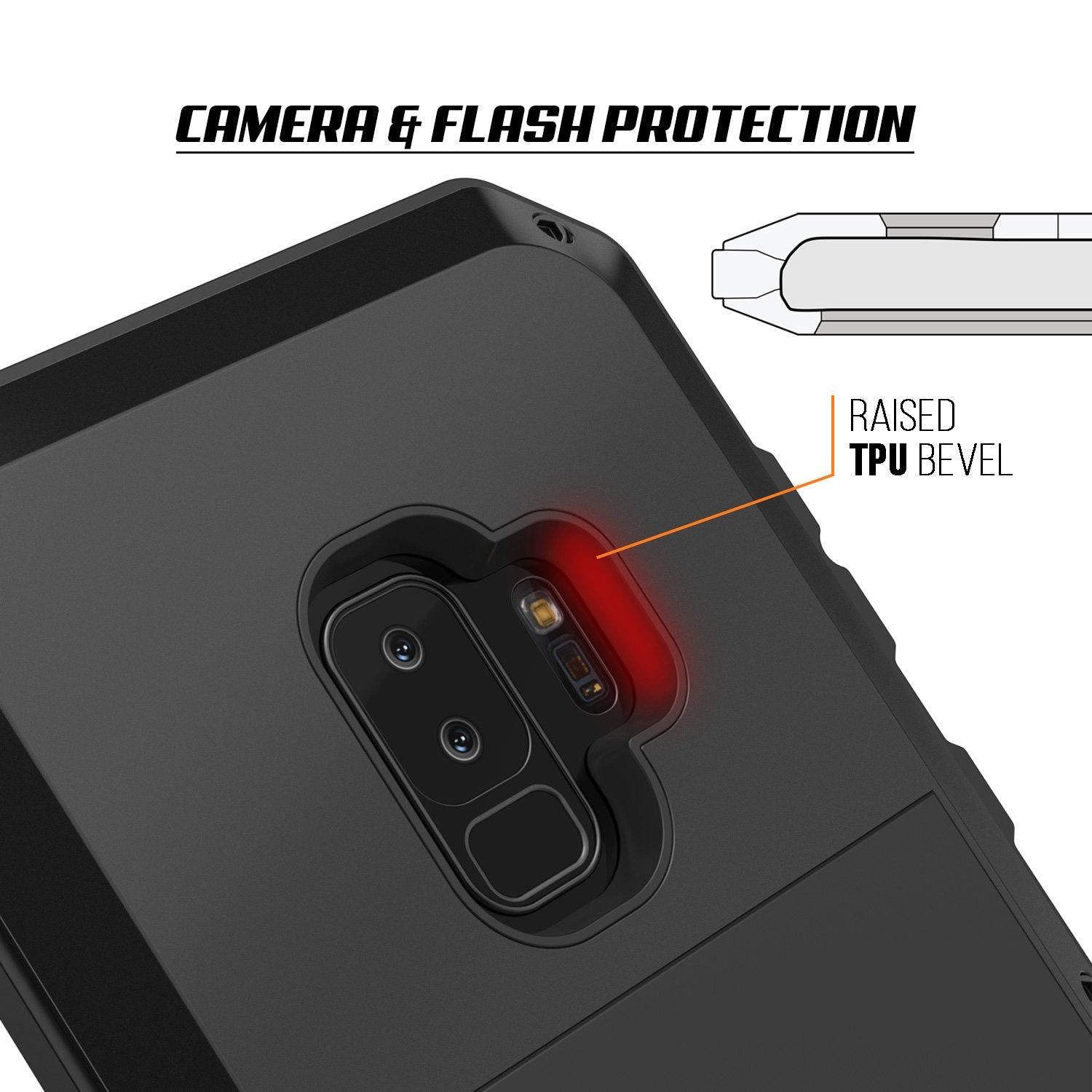 Galaxy S9 Plus Metal Case, Heavy Duty Military Grade Rugged Armor Cover [shock proof] Hybrid Full Body Hard Aluminum & TPU Design [non slip] W/ Prime Drop Protection for Samsung Galaxy S9 Plus [Black] (Color in image: Neon)