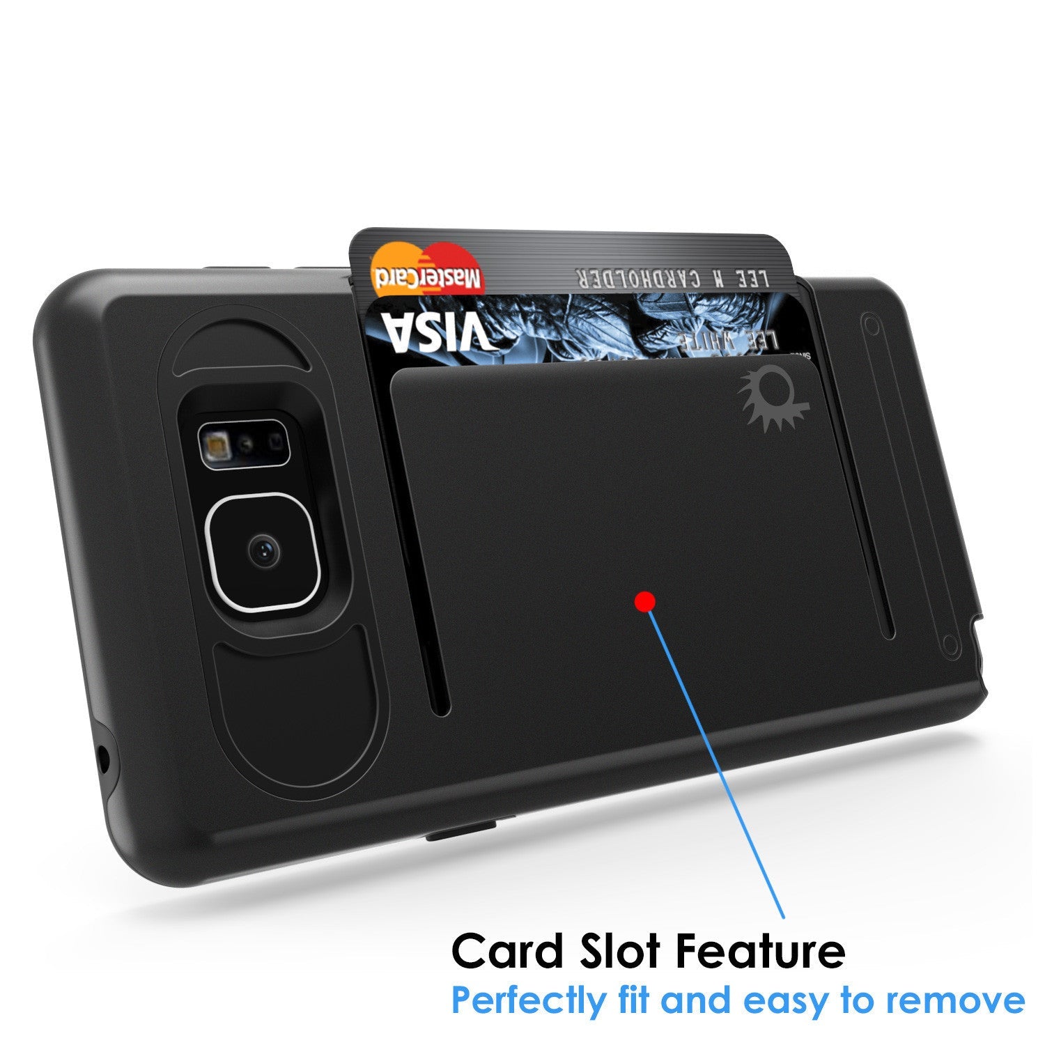 Galaxy Note 5 Case PunkCase CLUTCH Black Series Slim Armor Soft Cover Case w/ Tempered Glass (Color in image: Pink)