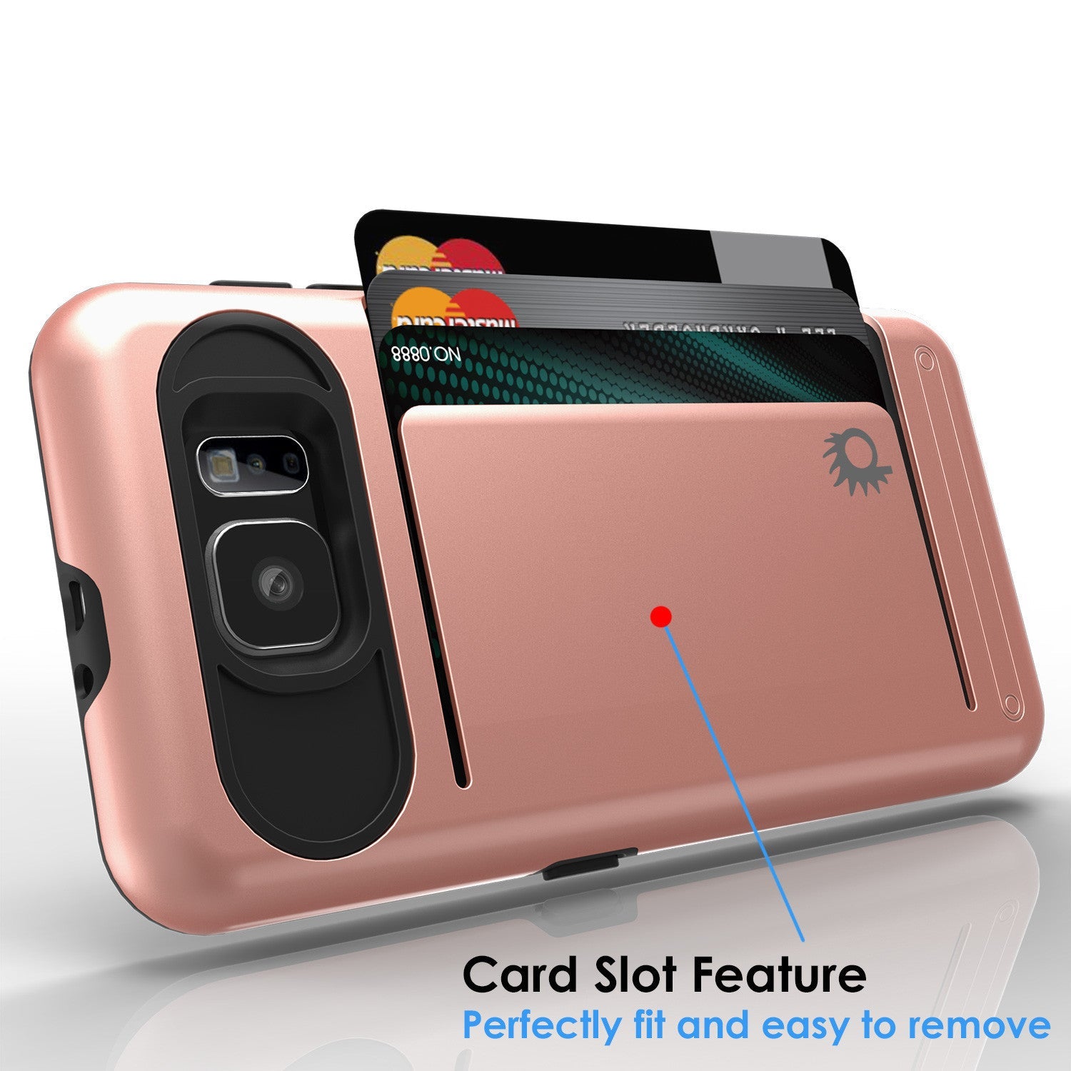 Galaxy S6 EDGE Plus Case PunkCase CLUTCH Rose Gold Series Slim Armor Soft Cover w/ Screen Protector (Color in image: Silver)