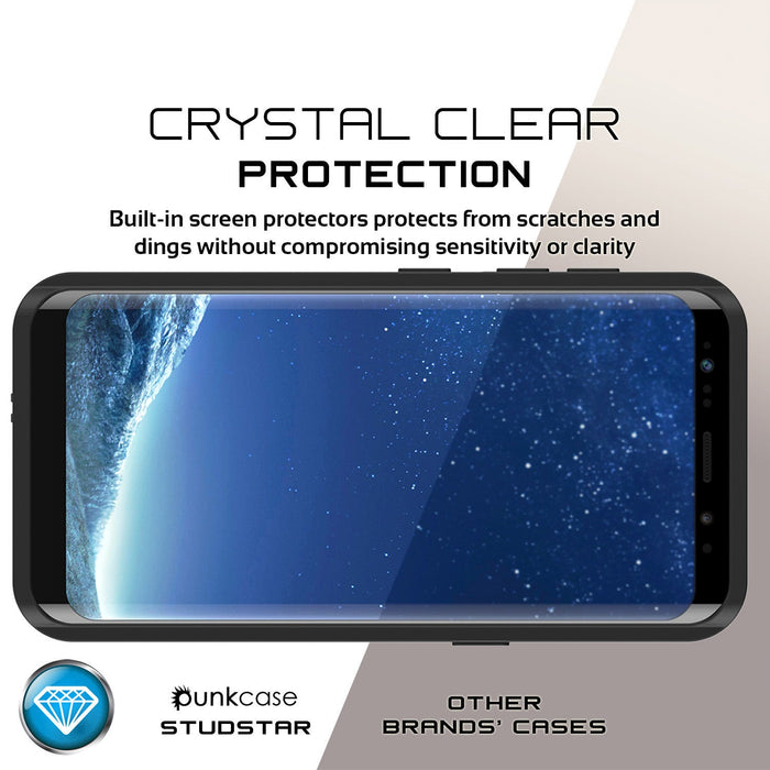 CRYSTAL CLEAR PROTECTION Built-in screen protectors protects from scratches and dings without compromising sensitivity or clarity Punkcase OTHER STUDSTAR BRANDS CASES (Color in image: pink)