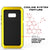 Galaxy Note 8  Case, PUNKcase Metallic Neon Shockproof  Slim Metal Armor Case [Yellow]