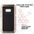 Galaxy Note 8  Case, PUNKcase Metallic Gold Shockproof  Slim Metal Armor Case [Gold]
