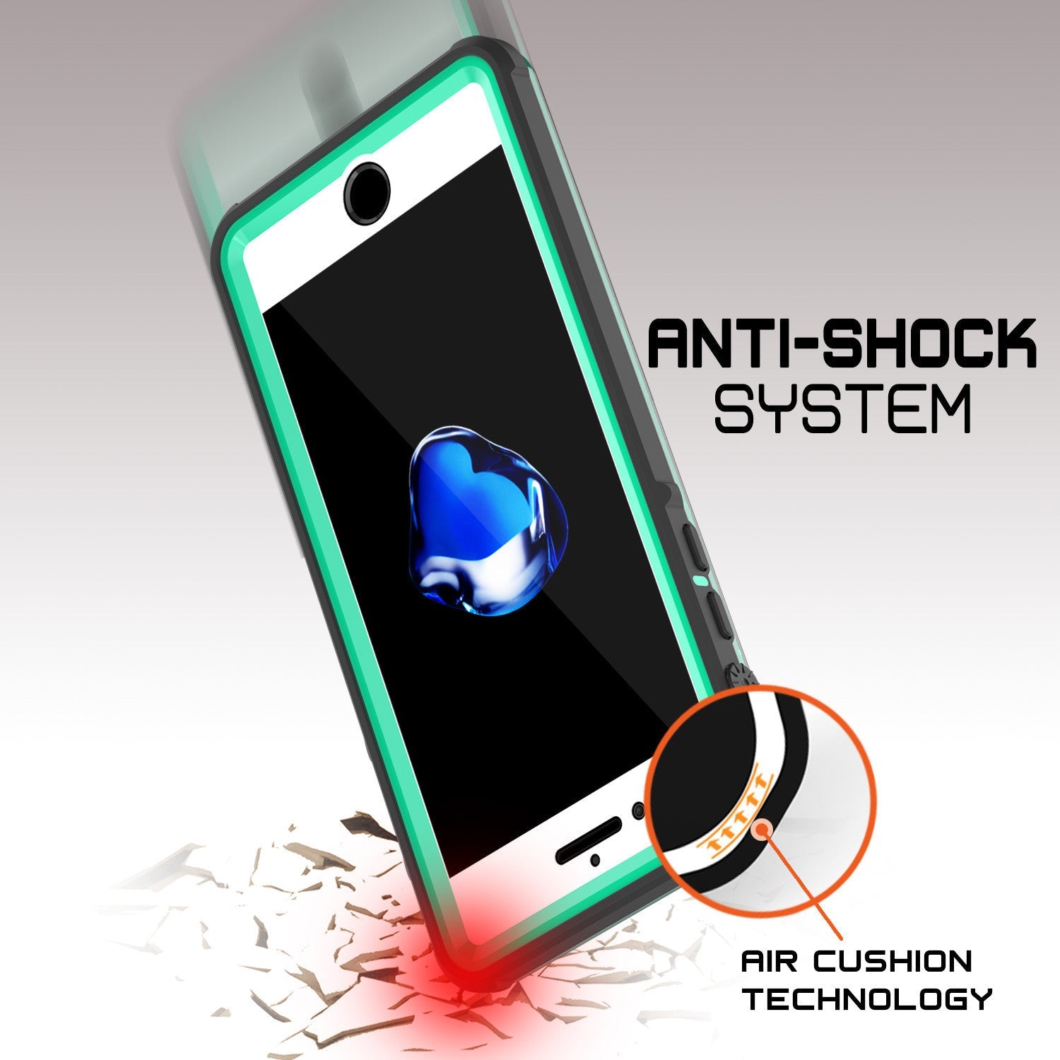 ANTI-SHOCK AIR CUSHION TECHNOLOGY (Color in image: white)