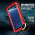 Galaxy S8+ Plus  Case, PUNKcase Metallic Red Shockproof  Slim Metal Armor Case [Red]
