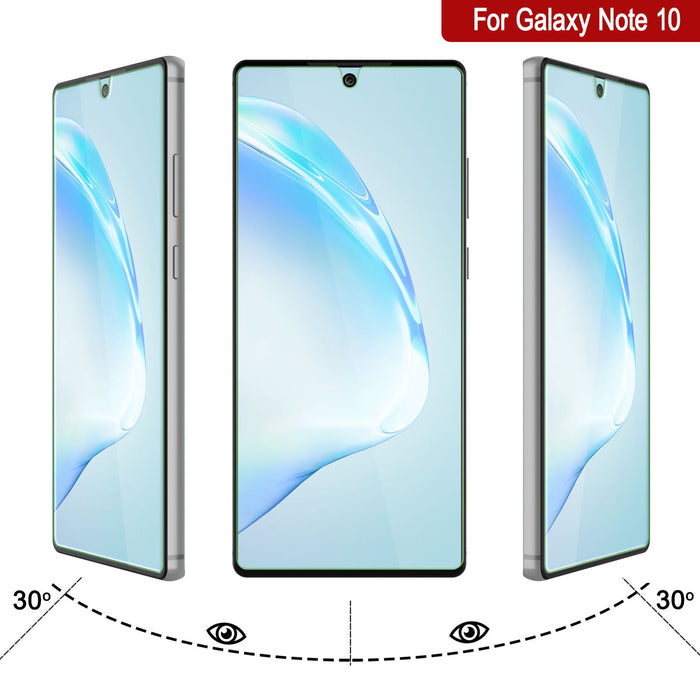 Galaxy Note 10 Black Punkcase Glass SHIELD Tempered Glass Screen Protector 0.33mm Thick 9H Glass