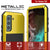 Galaxy S22 Metal Case, Heavy Duty Military Grade Rugged Armor Cover [Neon]