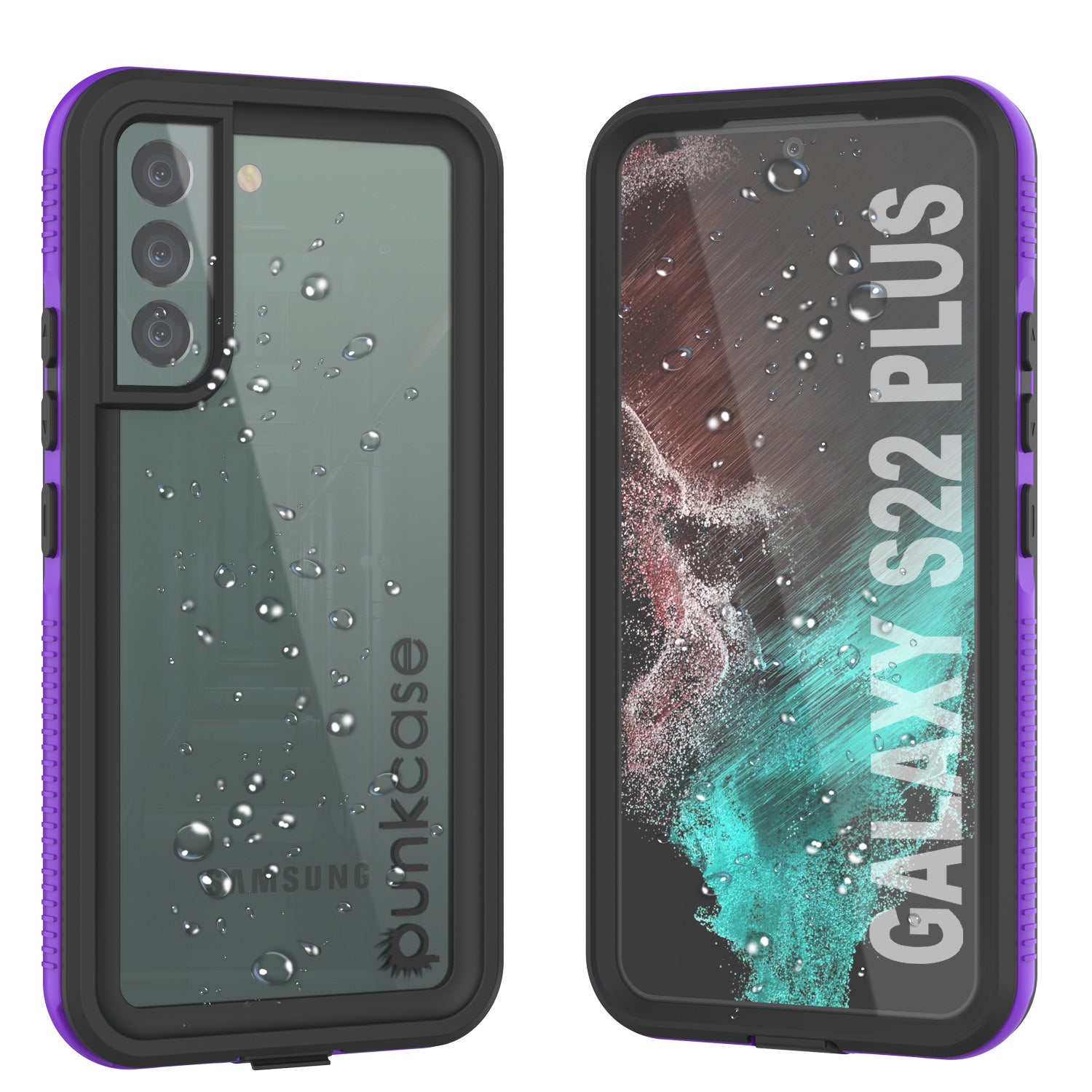 Galaxy S22+ Plus Waterproof Case PunkCase Ultimato Purple Thin 6.6ft Underwater IP68 Shock/Snow Proof [Purple]