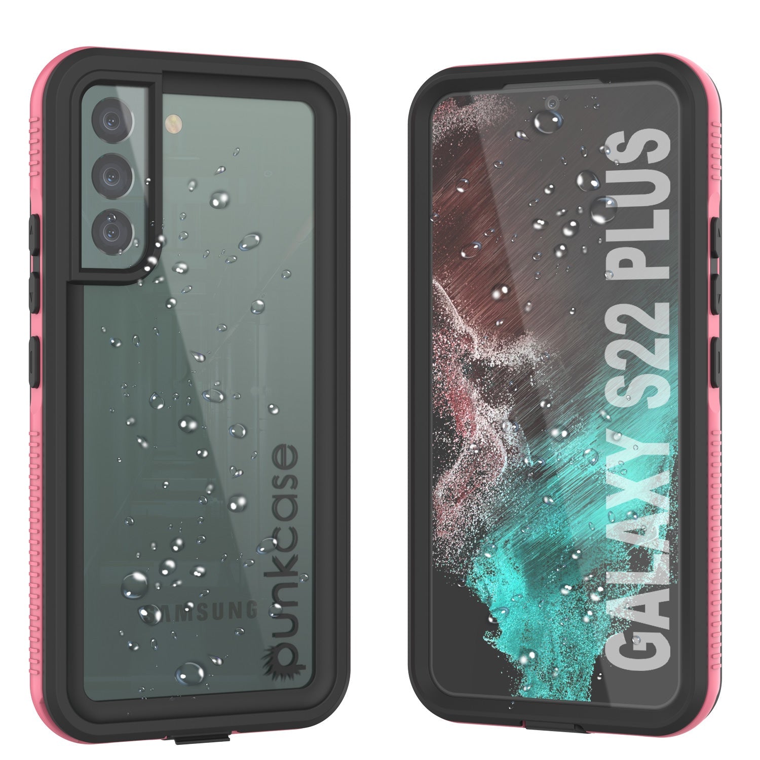 Galaxy S22+ Plus Waterproof Case PunkCase Ultimato Pink Thin 6.6ft Underwater IP68 Shock/Snow Proof [Pink]