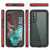 Galaxy S22 Waterproof Case PunkCase Ultimato Red Thin 6.6ft Underwater IP68 Shock/Snow Proof [Red]