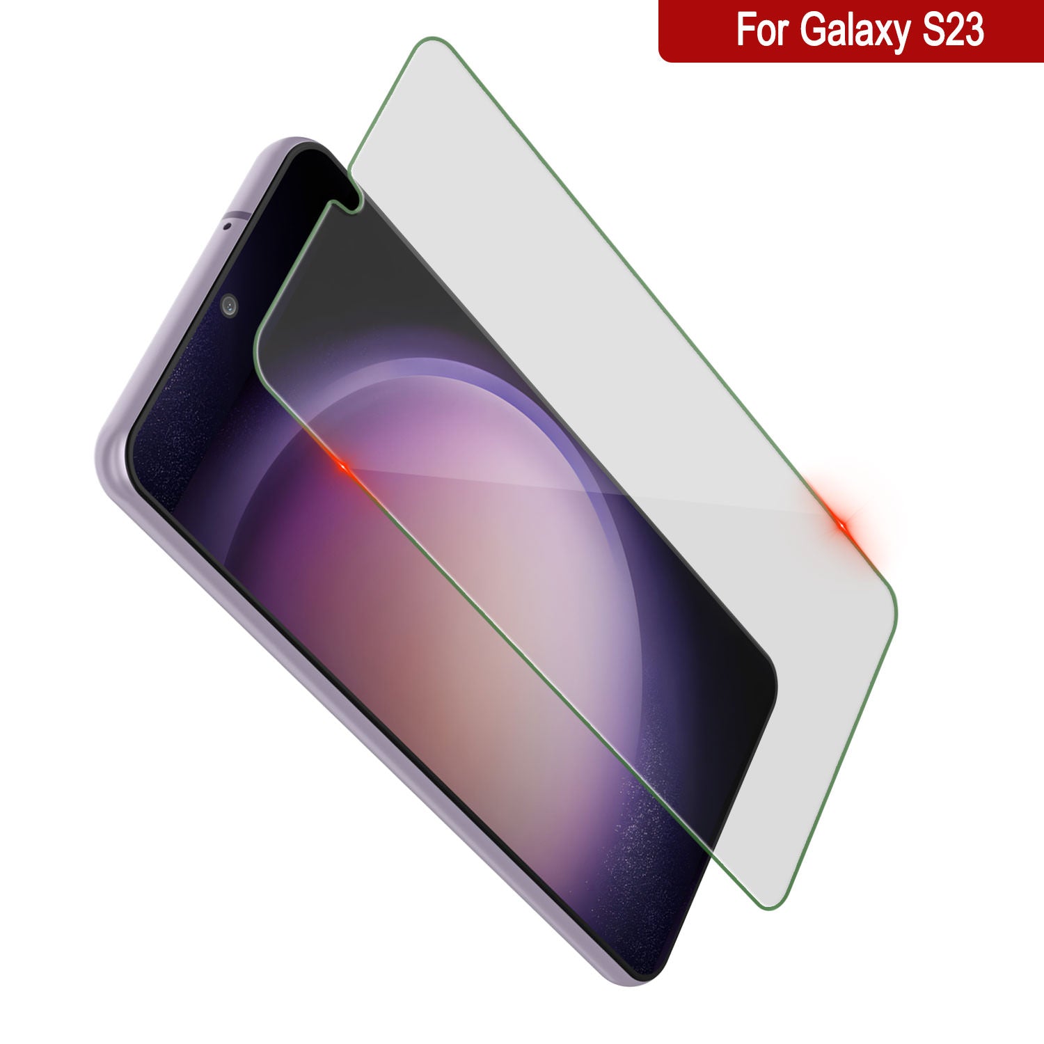Galaxy S23  Gold Punkcase Glass SHIELD Tempered Glass Screen Protector 0.33mm Thick 9H Glass