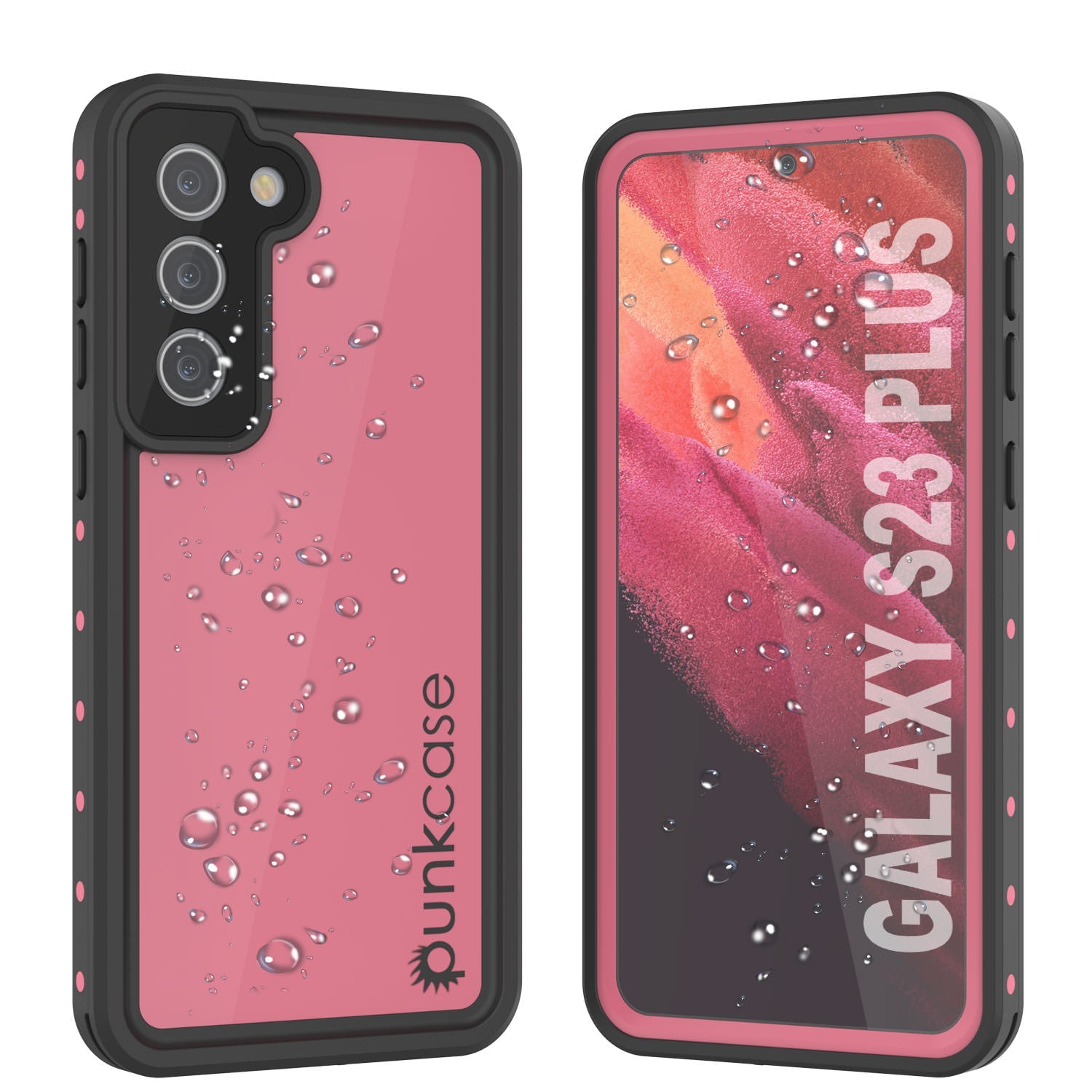 Galaxy S24+ Plus Waterproof Case PunkCase StudStar Pink Thin 6.7ft Underwater IP68 Shock/Snow Proof