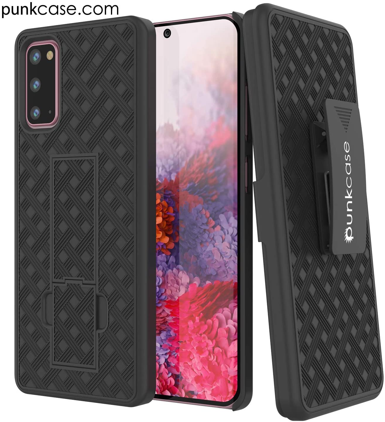 Galaxy S24 Case, Punkcase Holster Belt Clip With Screen Protector [Purple]
