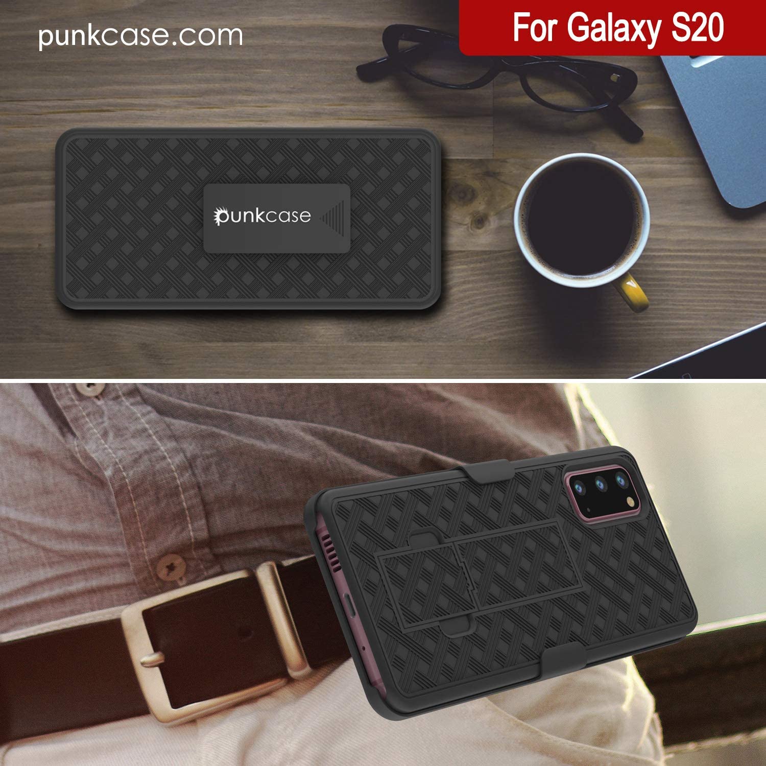 Galaxy S24 Case, Punkcase Holster Belt Clip With Screen Protector [Yellow]