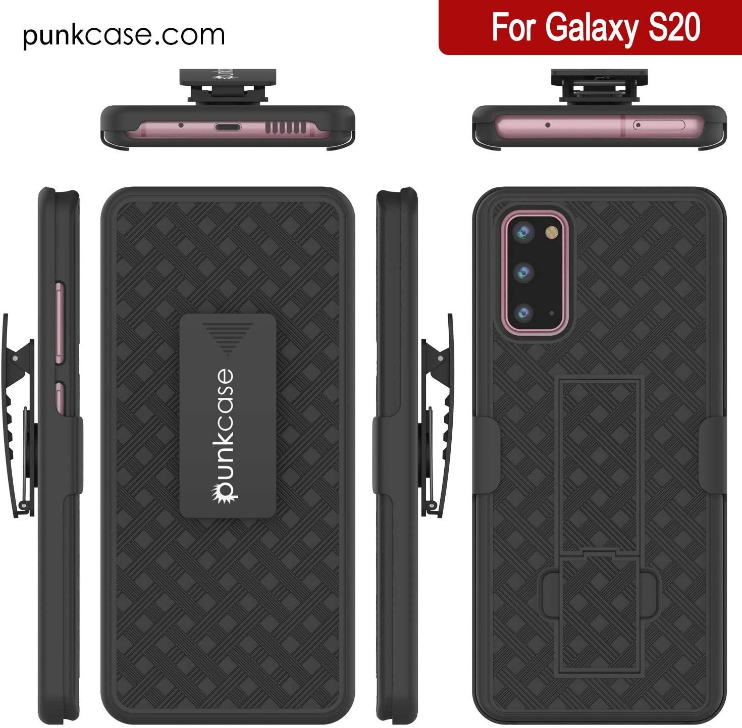 Galaxy S24 Case, Punkcase Holster Belt Clip With Screen Protector [Dark Green]