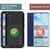 Galaxy Note 10 Case, PUNKcase Metallic Black Shockproof  Slim Metal Armor Case [Black] 