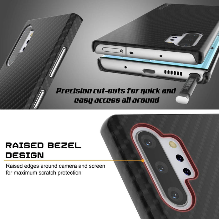 Galaxy Note 10+ Plus Case, Punkcase CarbonShield, Heavy Duty & Ultra Thin Cover