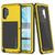 Galaxy Note 10+ Plus  Case, PUNKcase Metallic Neon Shockproof  Slim Metal Armor Case [Neon] (Color in image: neon)