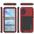 Galaxy Note 10+ Plus  Case, PUNKcase Metallic Red Shockproof  Slim Metal Armor Case [Red] 