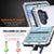 Galaxy Note 10+ Plus  Case, PUNKcase Metallic White Shockproof  Slim Metal Armor Case [White] (Color in image: black)