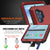 Galaxy Note 10+ Plus  Case, PUNKcase Metallic Red Shockproof  Slim Metal Armor Case [Red] (Color in image: black)