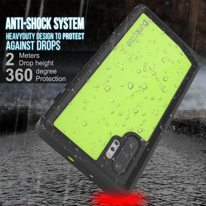 Galaxy Note 10+ Plus Waterproof Case, Punkcase Studstar Light Green Thin Armor Cover (Color in image: teal)