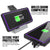 Galaxy Note 10+ Plus Waterproof Case, Punkcase Studstar Purple Series Thin Armor Cover (Color in image: black)