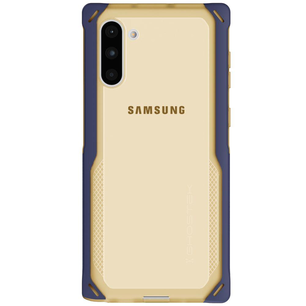 CLOAK 4 for Galaxy Note 10 Shockproof Hybrid Case [Blue-Gold] 