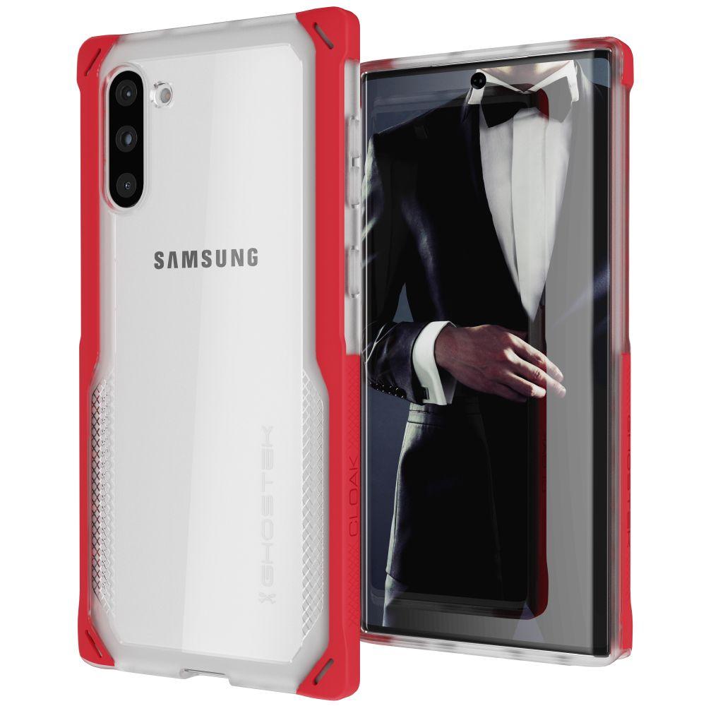 CLOAK 4 for Galaxy Note 10 Shockproof Hybrid Case [Red]
