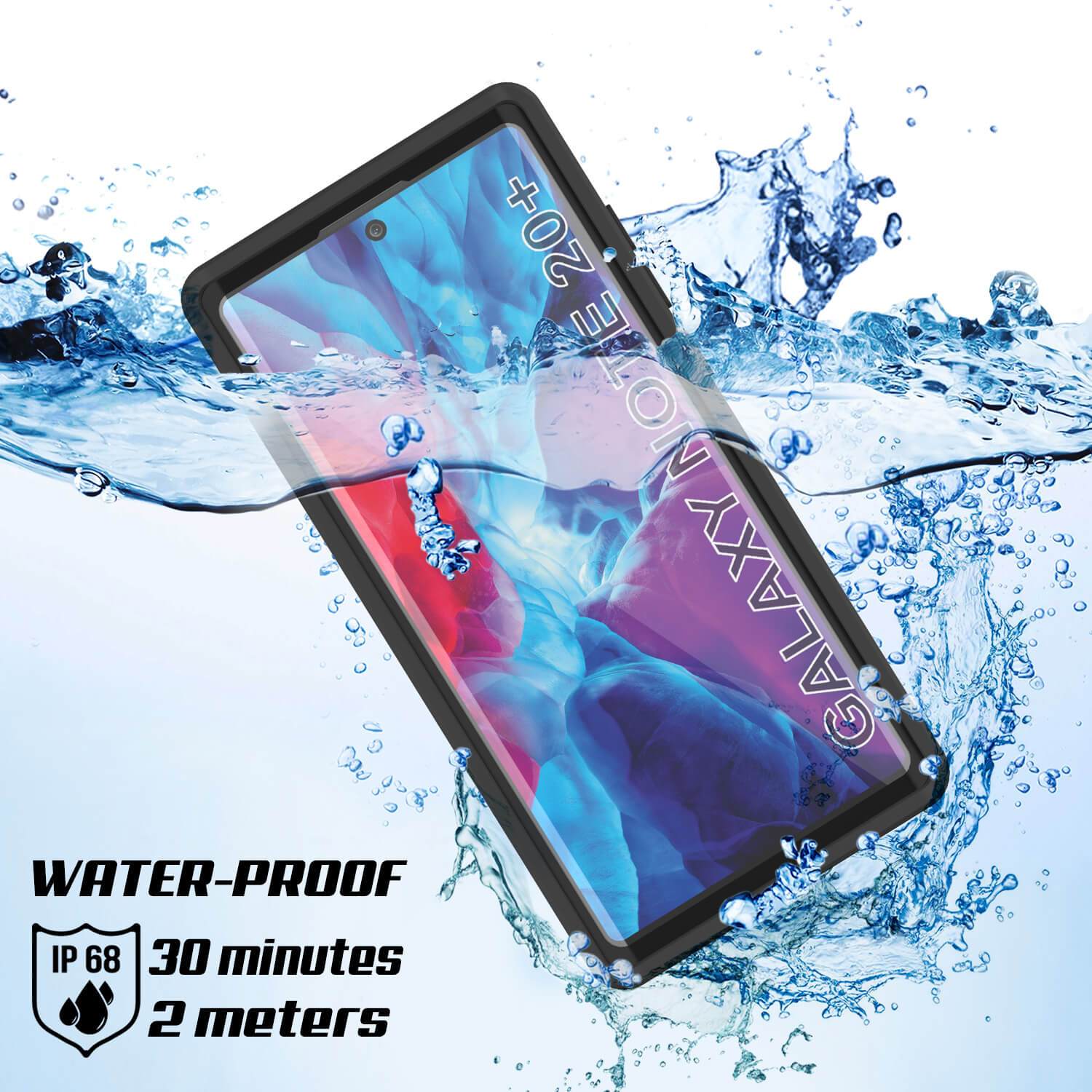 Galaxy Note 20 Ultra Waterproof Case, Punkcase Studstar Black Thin Armor Cover (Color in image: white)