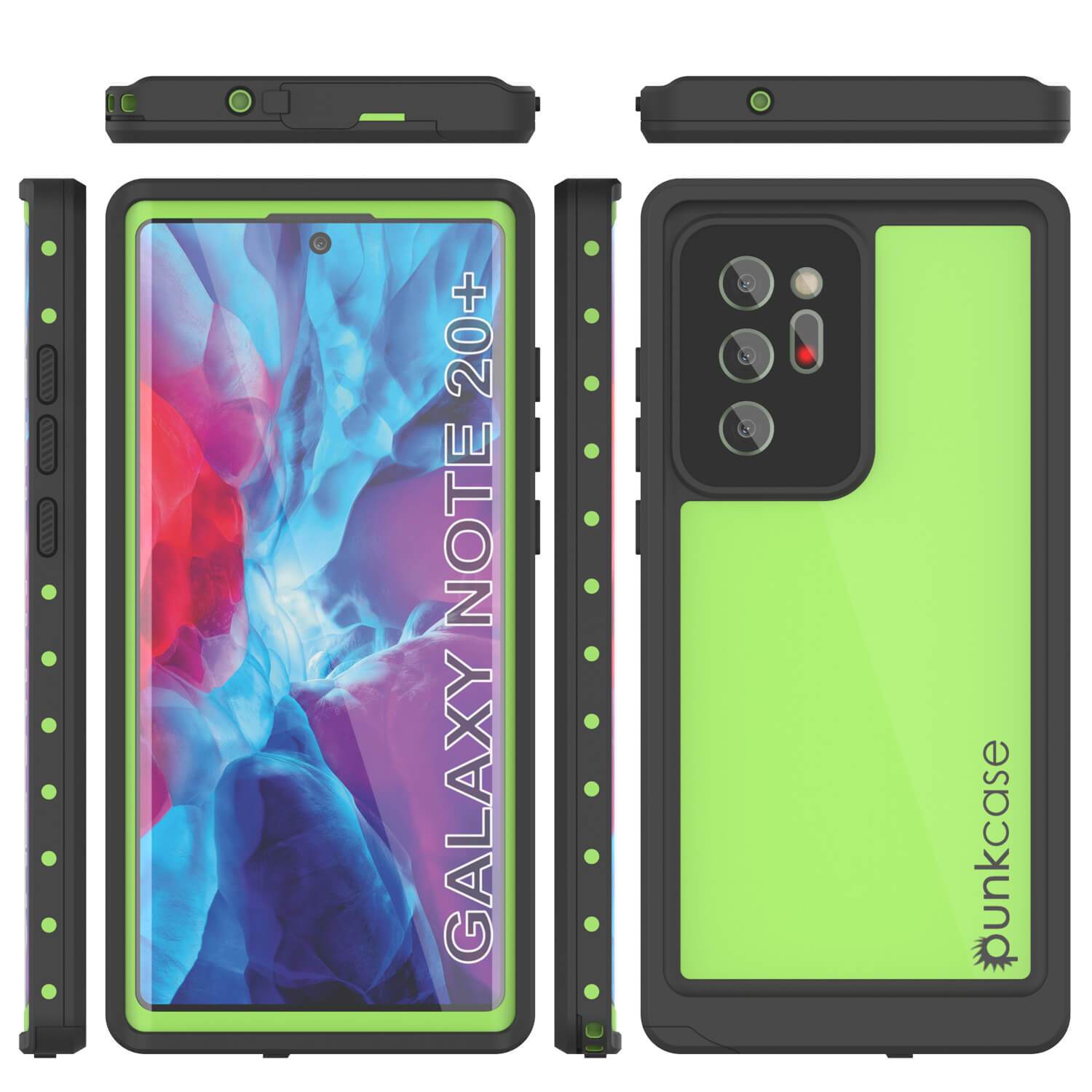 Galaxy Note 20 Ultra Waterproof Case, Punkcase Studstar Light Green Thin Armor Cover (Color in image: teal)