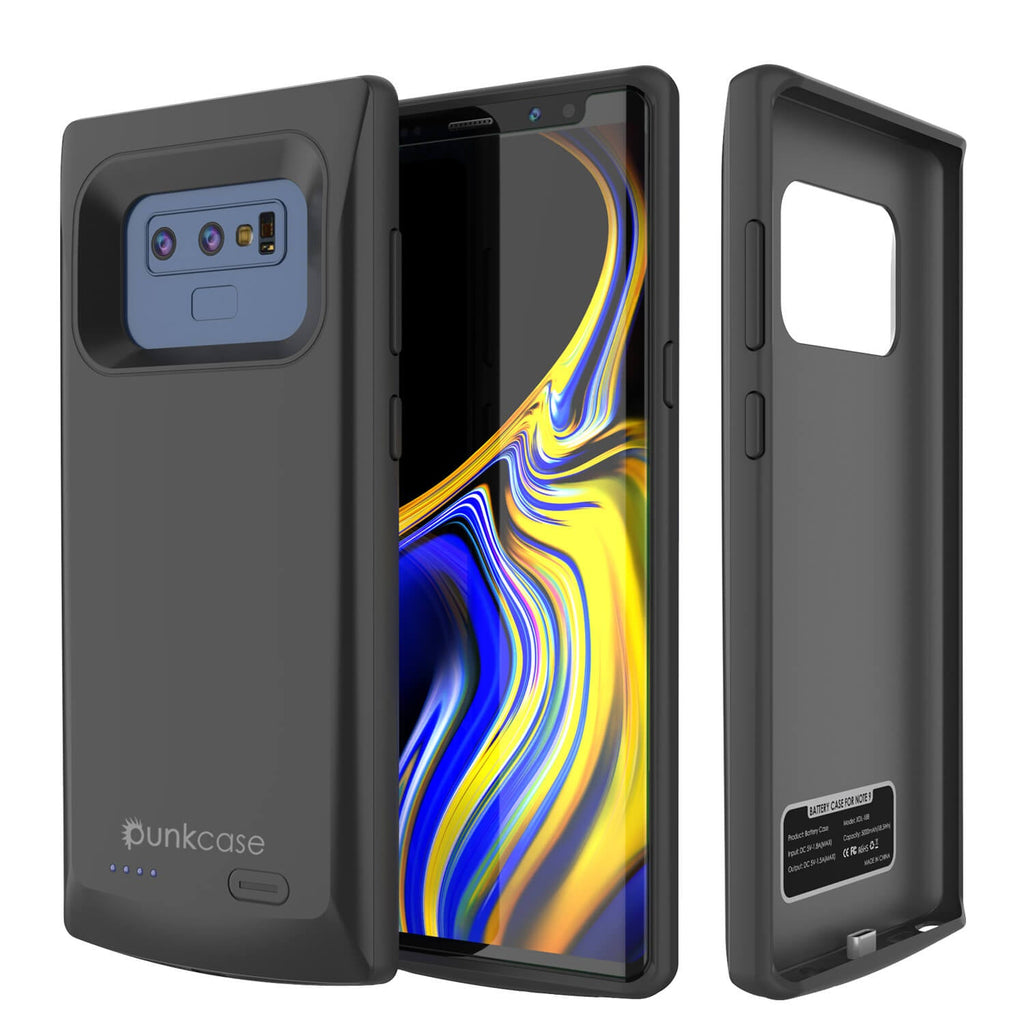 Galaxy Note 9 5000mAH Battery Charger W/ USB Port Slim Case [Black] (Color in image: Black)