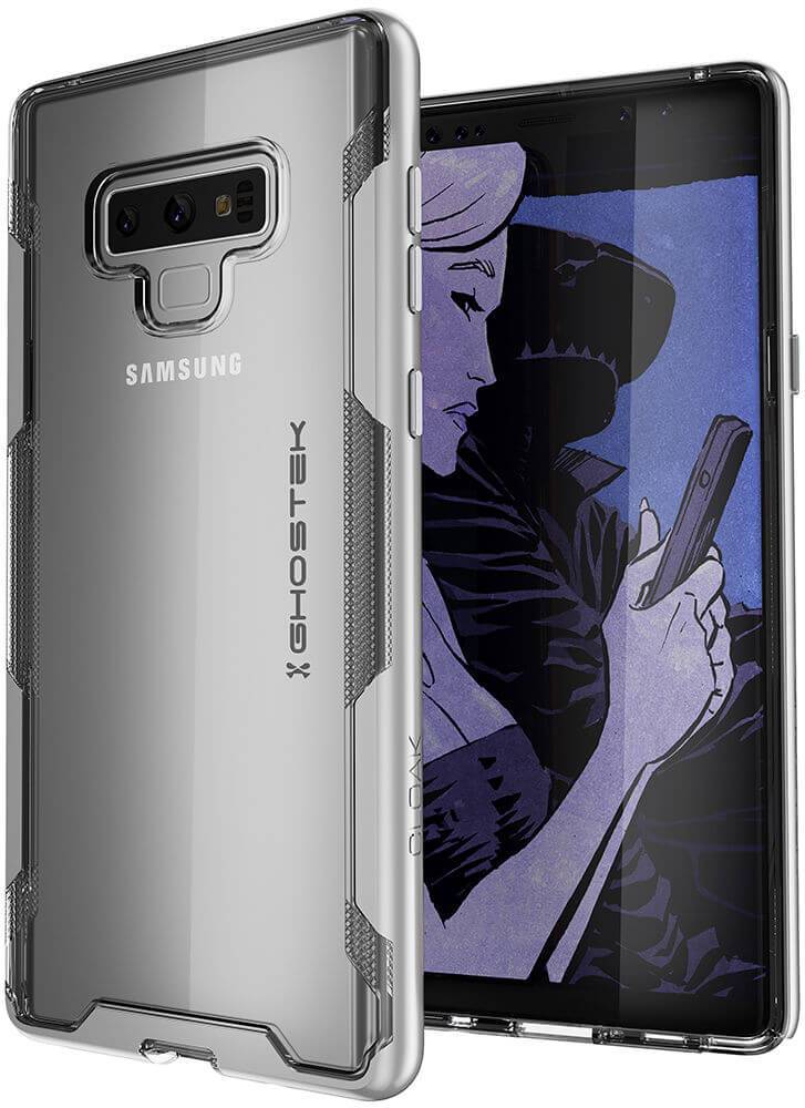 Galaxy Note 9 Case, Ghostek Cloak 3 Full Body TPU [Shockproof] | SILVER